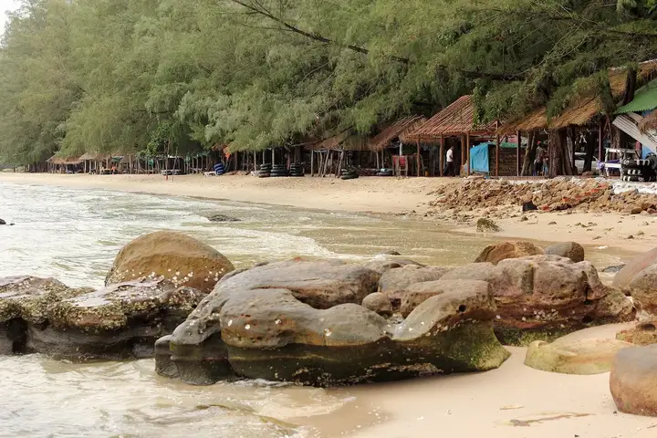 Sihanoukville. Hawaii beach. 2014 year · archive photograph