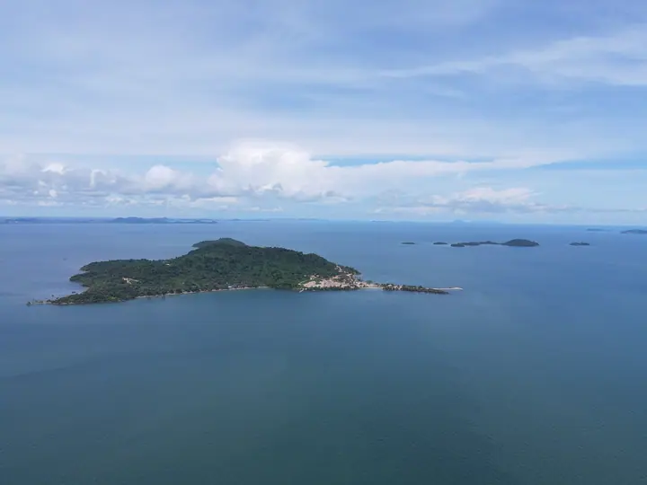 Aerial view of Koh Tonsay, 2022