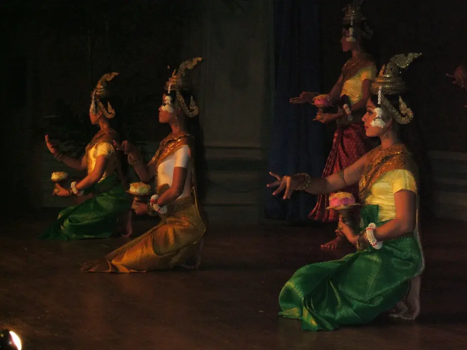 Apsara dancers performing in Siem Reap.